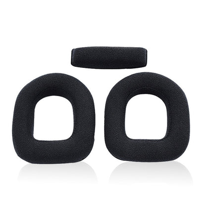 2 PCS Gaming Headset Sponge Protective Case Flannel Earmuffs for Logitech A40-garmade.com