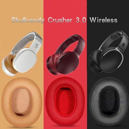 2 PCS Headphones Sponge Cover For Skullcandy Crusher 3.0 Wireless(Red)-garmade.com