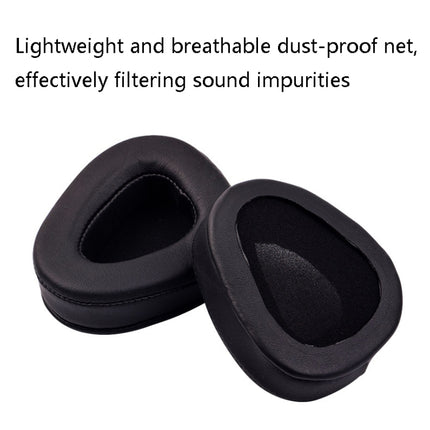 1 Pairs Headphone Sponge Leather Earmuffs For Skullcandy Aviator 2(Black)-garmade.com