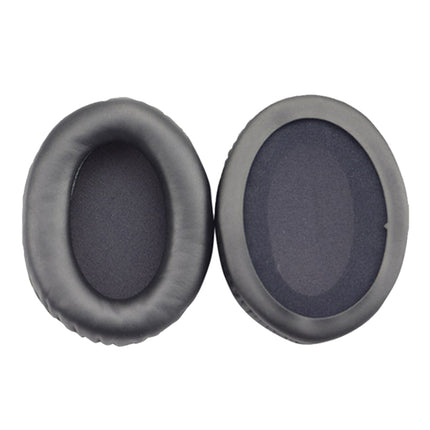 2 PCS Headset Sponge Cover Ear Pad Leather Case For Kingston Cloud Silver II, Colour: Black-garmade.com