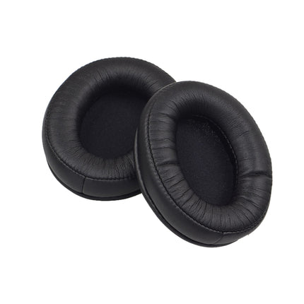 2 PCS Headset Sponge Cover Ear Pad Leather Case For Kingston Cloud Silver II, Colour: Black Splicing-garmade.com