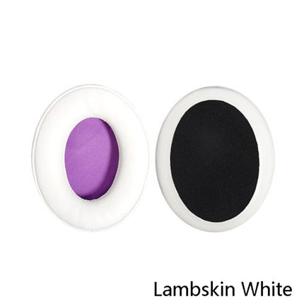 2 PCS Headset Sponge Cover Ear Pad Leather Case For Kingston Cloud Silver II, Colour: Lambskin White-garmade.com