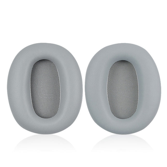 1 Pair Protein Skin Leather Headest Sponge Earmuffs For Edifier W820BT / W808BT / K815 / K815PG1 / H840 / K800 / K830(Gray)-garmade.com