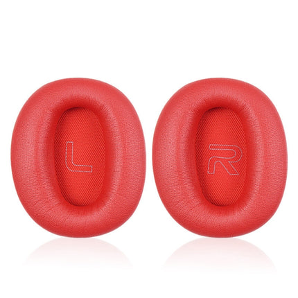 1 Pair Protein Skin Leather Headest Sponge Earmuffs For Edifier W820BT / W808BT / K815 / K815PG1 / H840 / K800 / K830(Red)-garmade.com