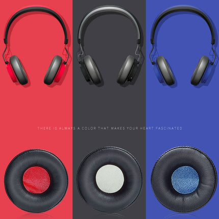 2 PCS Headphone Sponge Cover Headphone Leather Cover For Jabra Revo Wireless, Colour: Black Blue Net-garmade.com
