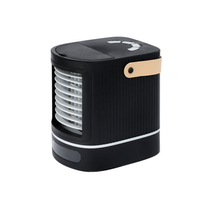 Home Dorm Room Office Mini Air Cooler USB Cooling Fan(Black)-garmade.com