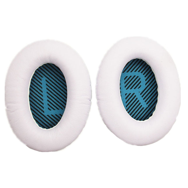 2 PCS Headset Sponge Cover For BOSE QC15 / QC3 / QC2 / QC25 / AE2 / AE2i(White + Blue LR)-garmade.com