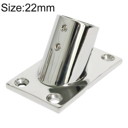 Thicken 316 Stainless Steel 60-Degree Square Tube Base Marine Boat Hardwares, Specifications: 22mm-garmade.com
