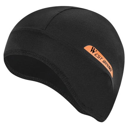 West Biking YP0201294 Summer Ice Silk Hat Riding Windproof Hood Breathable And Quick-Drying Helmet Lining Cap, Size: Free Size(Black)-garmade.com