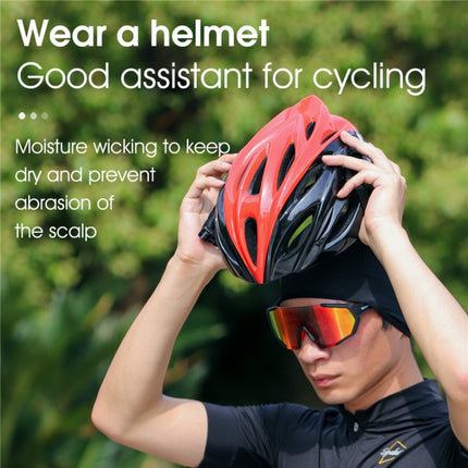West Biking YP0201294 Summer Ice Silk Hat Riding Windproof Hood Breathable And Quick-Drying Helmet Lining Cap, Size: Free Size(Black)-garmade.com