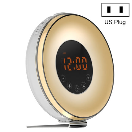 Simulated Sunrise And Sunset Sleep Light Alarm Clock with FM Radio(US Plug)-garmade.com