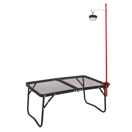 CLS Outdoor Aluminum Alloy Mini Simple Light Stand Camping Foldable Fixed Light Bracket(Red)-garmade.com