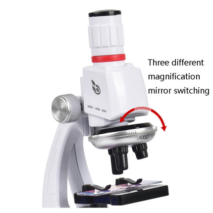 Students Scientific Experimental Equipment Biological Microscope, Style: C2156 With Phone Holder-garmade.com