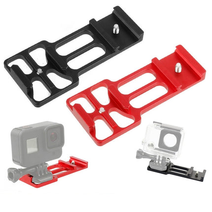 20mm Rail Side Mount For GoPro HERO10 Black / HERO9 Black / HERO8 Black /7 /6 /5 /5 Session /4 Session /4 /3+ /3 /2 /1, DJI Osmo Action, Xiaoyi And Other Action Cameras, Hunting Shot(Red)-garmade.com