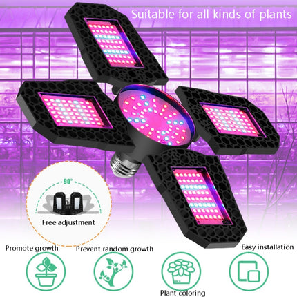 LED Plant Lamp Full Spectrum Fill Light Floral Plant Growth Lamp, Power: 100W-garmade.com