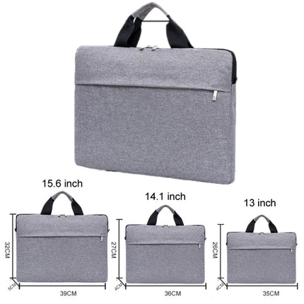 Portable Notebook Bag Multifunctional Waterproof and Wear-Resistant Single Shoulder Computer Bag, Size: 13 inch(Brown)-garmade.com