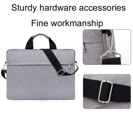 Portable Notebook Bag Multifunctional Waterproof and Wear-Resistant Single Shoulder Computer Bag, Size: 13 inch(Gray)-garmade.com