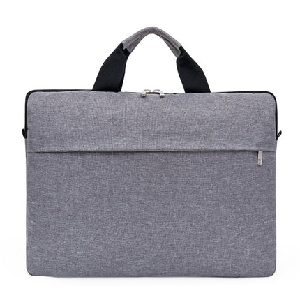 Portable Notebook Bag Multifunctional Waterproof and Wear-Resistant Single Shoulder Computer Bag, Size: 14 inch(Gray)-garmade.com