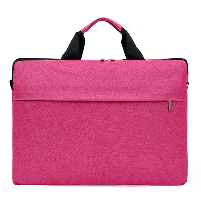 Portable Notebook Bag Multifunctional Waterproof and Wear-Resistant Single Shoulder Computer Bag, Size: 14 inch(Pink)-garmade.com