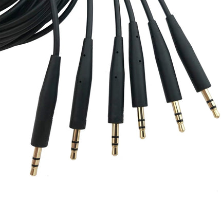 2 PCS 3.5mm To 2.5mm Audio Cable For Bose QC25 / QC35 / Soundtrue / SoundLink / OE2(Black)-garmade.com