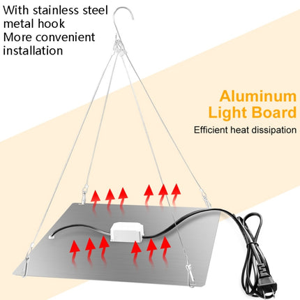 LED Plant Growth Lamp Red Blue Spectrum Flower Fill Light Planting Lamp Room Quantum Plate Plant Light, Power: 81 Beads EU Plug-garmade.com