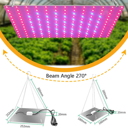 LED Plant Growth Lamp Red Blue Spectrum Flower Fill Light Planting Lamp Room Quantum Plate Plant Light, Power: 81 Beads AU Plug-garmade.com