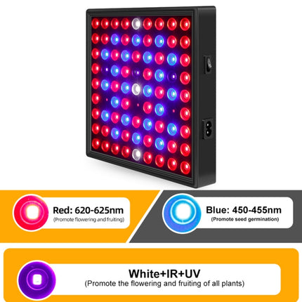 LED Plant Light Quantum Board Greenhouse Seedling Plant Growth Supplementary Light Full Spectrum Plant Planting Light, Power: 169 Beads UK Plug-garmade.com