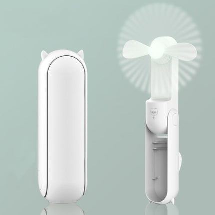 Mini Handheld Small Fan USB Desktop Portable Fan(White)-garmade.com