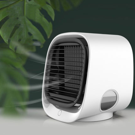 Desktop Cooling Fan USB Portable Office Cold Air Conditioning Fan, Colour: M201 Sky White-garmade.com