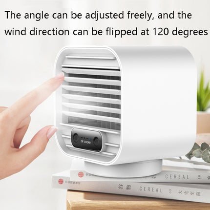 Desktop Cooling Fan USB Portable Office Cold Air Conditioning Fan, Colour: M302 Ivory White-garmade.com