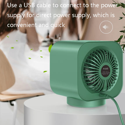 Desktop Cooling Fan USB Portable Office Cold Air Conditioning Fan, Colour: M302 Ivory White-garmade.com