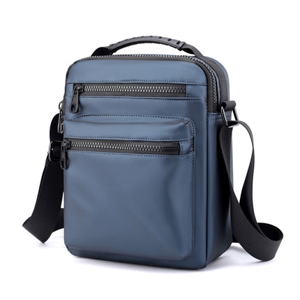 Men Casual Shoulder Bag Oxford Cloth Sports Crossbody Chest Bag(Navy Blue)-garmade.com