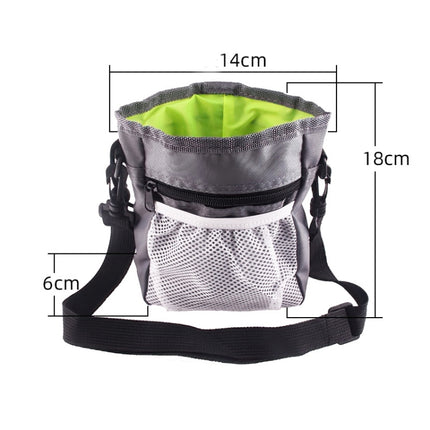Pet Training Bag Snack Bag Outdoor Waist Bag Portable Two-In-One Foldable Multifunctional Bag(Red)-garmade.com