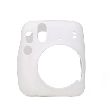 Camera Jelly Color Silicone Protective Cover For Fujifilm Instax mini 11(White)-garmade.com
