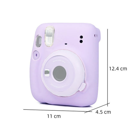 Camera Jelly Color Silicone Protective Cover For Fujifilm Instax mini 11(Purple)-garmade.com