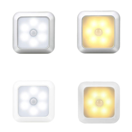 1143 Human Body Sensation Night Light Smart Home Sensing Lights, Light color: Silver Warm Light-garmade.com
