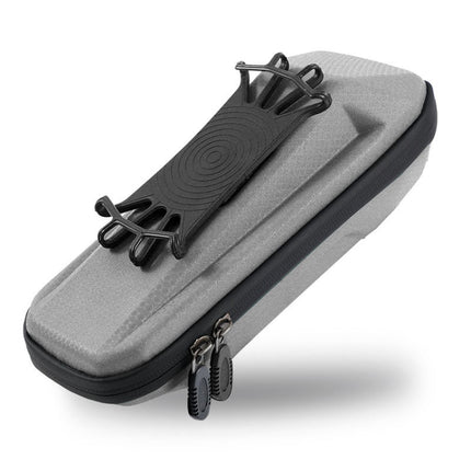 WEST BIKING YP0707263 Bicycle Outdoor Front Beam Bag EVA Hard Shell Phone Bag(Gray)-garmade.com