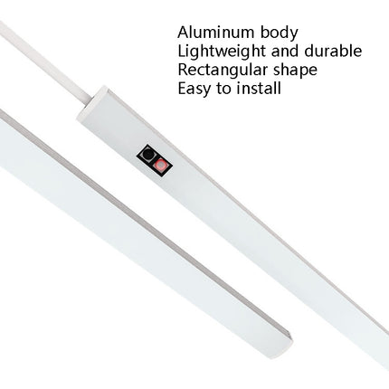 2 PCS 20cm LED Induction Cabinet Lamp USB Smart Sensing Light Strip(Whte)-garmade.com