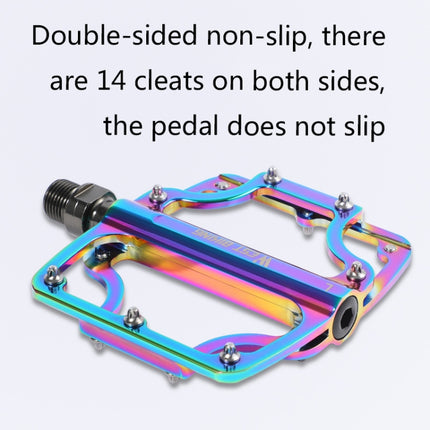 1 Pair WEST BIKING YP0802081 Mountain Road Bike Colorful Pedals(Colorful)-garmade.com