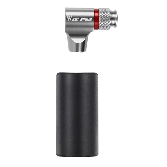 Bicycle CO2 Portable Mini Pump(Silver)-garmade.com