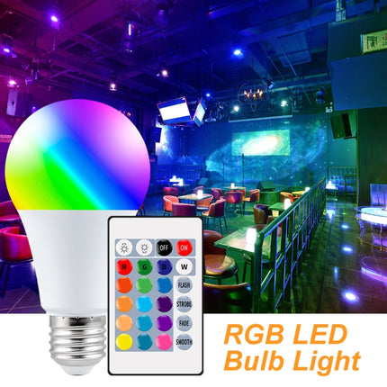 2 PCS 5W Smart Remote Control RGB Bulb Light 16 Color Lamp(White)-garmade.com