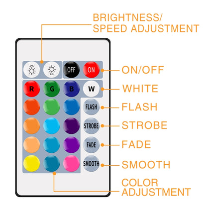 15W Smart Remote Control RGB Bulb Light 16 Color Lamp(Warm White)-garmade.com