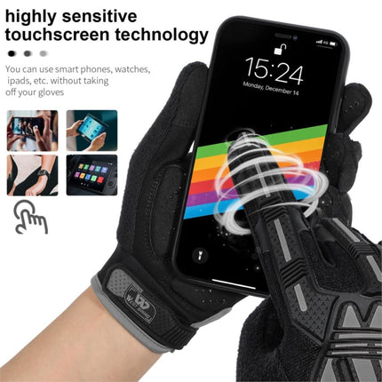 WEST BIKING YP0211208 Riding Gloves Motorcycle Bike Long Finger Non-Slip Touch Screen Gloves, Size: XL(Black)-garmade.com