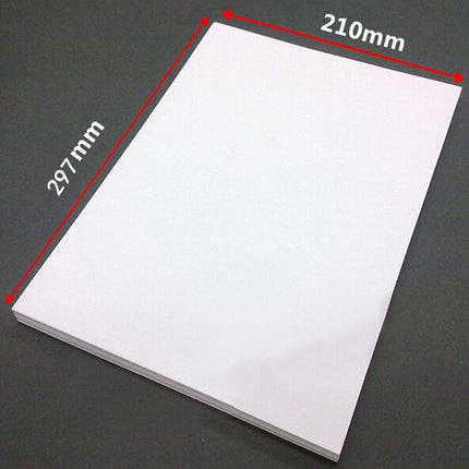 100 Sheets A4 Non-Adhesive Print Paper Blank Writing Adhesive Laser Inkjet Print Label Paper(Matte)-garmade.com
