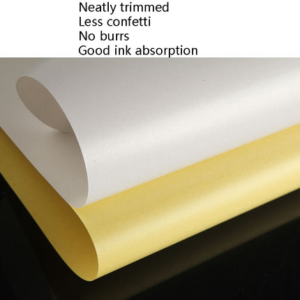 100 Sheets A4 Non-Adhesive Print Paper Blank Writing Adhesive Laser Inkjet Print Label Paper(Glossy)-garmade.com