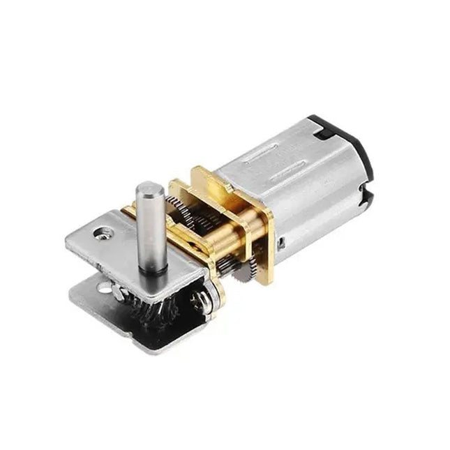 GW12N20 Worm Gear Low Speed Motor Ultra Mini Gear Power-Off Self-Locking Motor For Smart Car Robot(12V 60RPM)-garmade.com