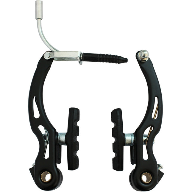 4 PCS Bicycle Mountain Bike V Brake Full V Brake Caliper, Colour: Black-garmade.com
