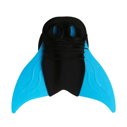 Mermaid Fins Frost Shoes One-Piece Fins Diving Fins, Size: Free Size(F03 Blue Children)-garmade.com