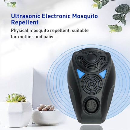 PR-1929 Ultrasonic Mouse Repellent Mosquito Repellent, Product Specifications: EU Plug(Black)-garmade.com