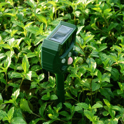 USB Solar Ultrasonic Outdoor Insect Repellent And Mouse Repellent(Animal Repellent)-garmade.com